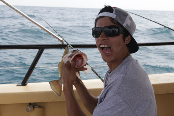 Luis Tolentino got his own red snapper